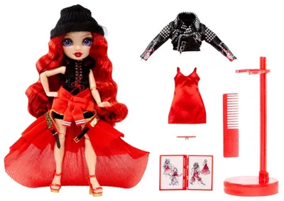 Rainbow High Fantastic Fashion Ruby Anderson - Red 11” Fashion Doll 