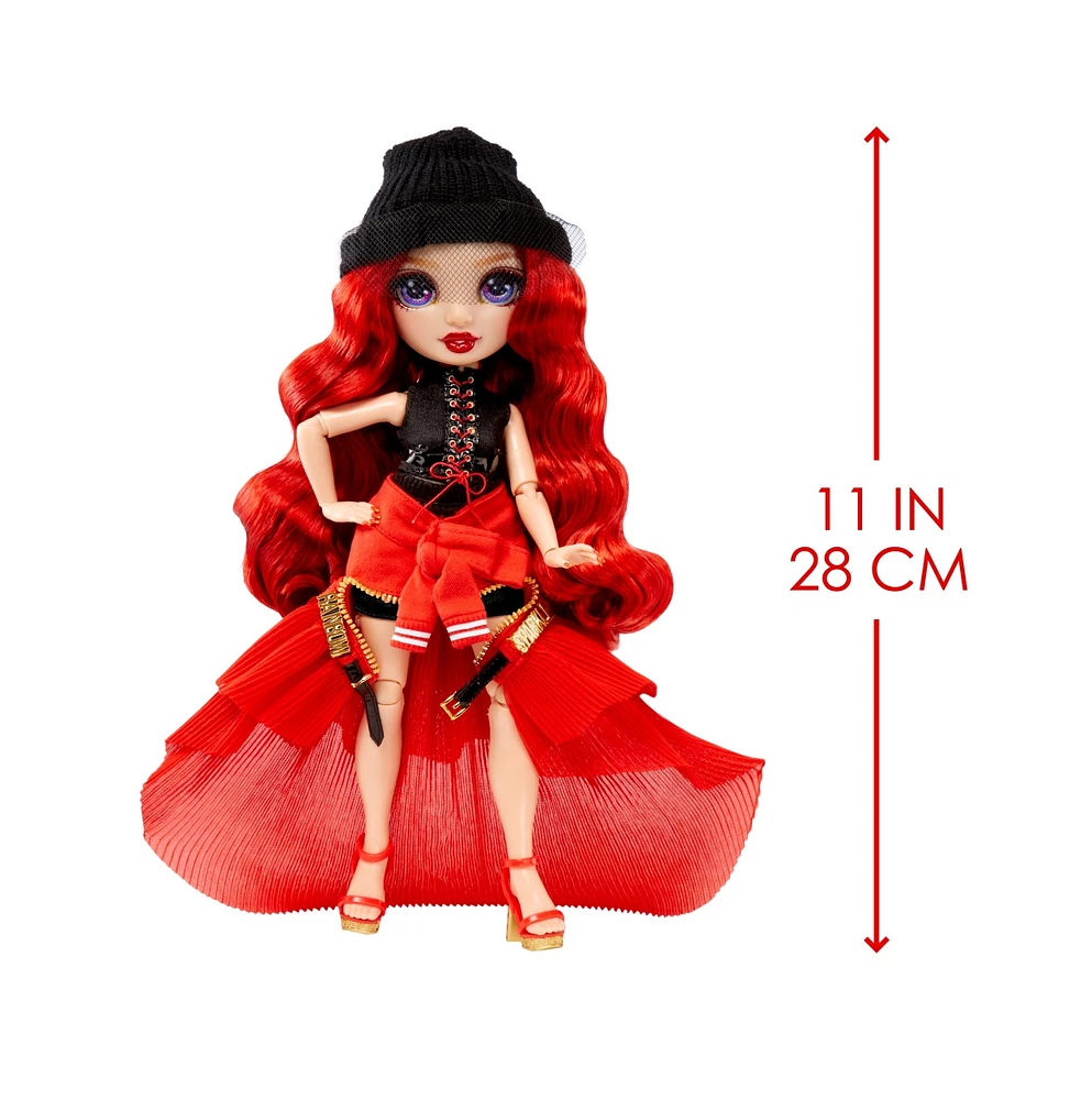 Rainbow High Fantastic Fashion Ruby Anderson - Red 11” Fashion Doll 