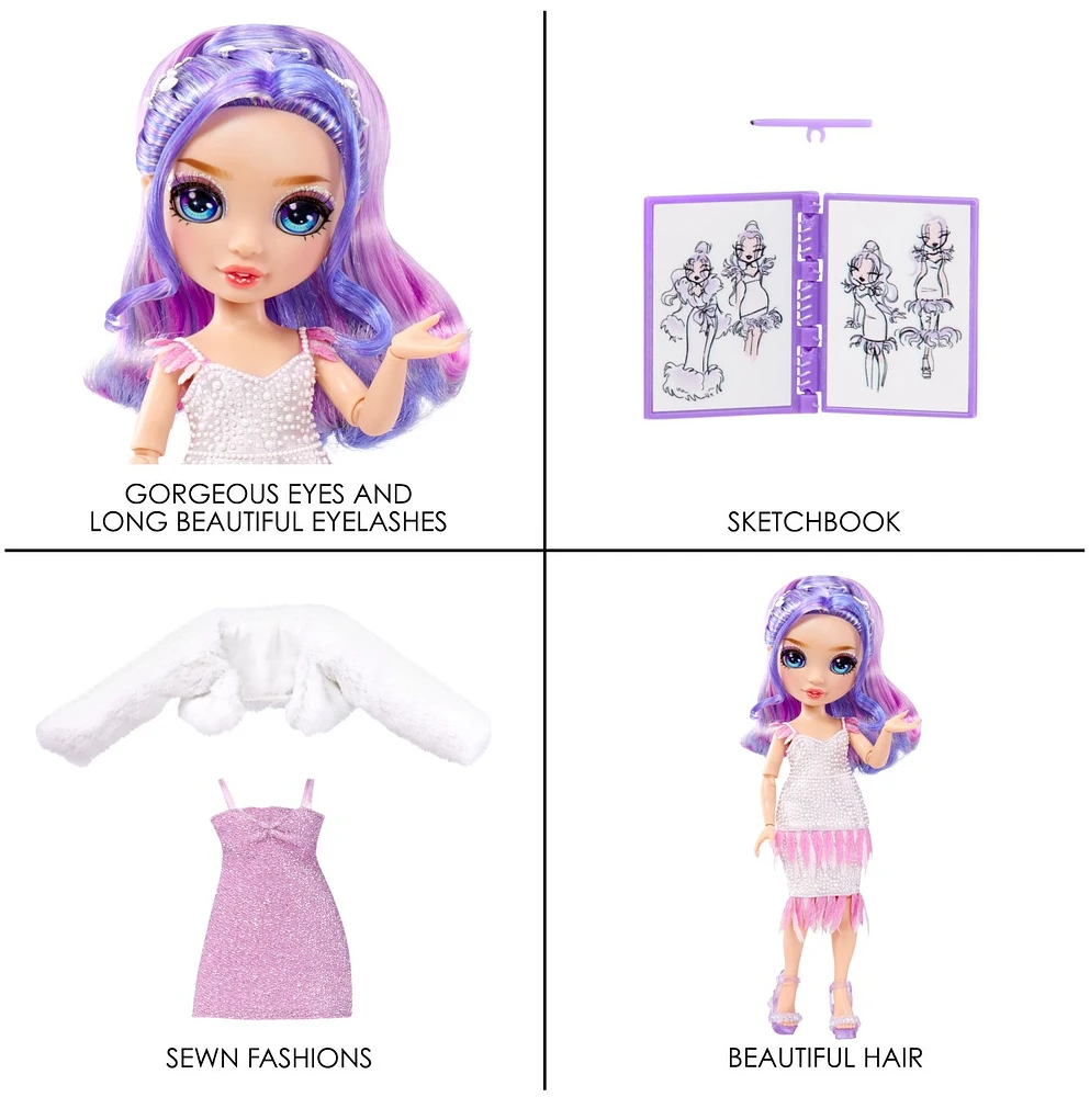 Rainbow High Fantastic Fashion Violet Willow - Purple 11” Fashion Doll 