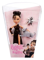Bratz x Kylie Jenner Night Fashion Doll with Evening Gown, Pet Dog, and Poster 
