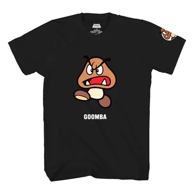 Super Mario: Goomba Noir T-Shirt