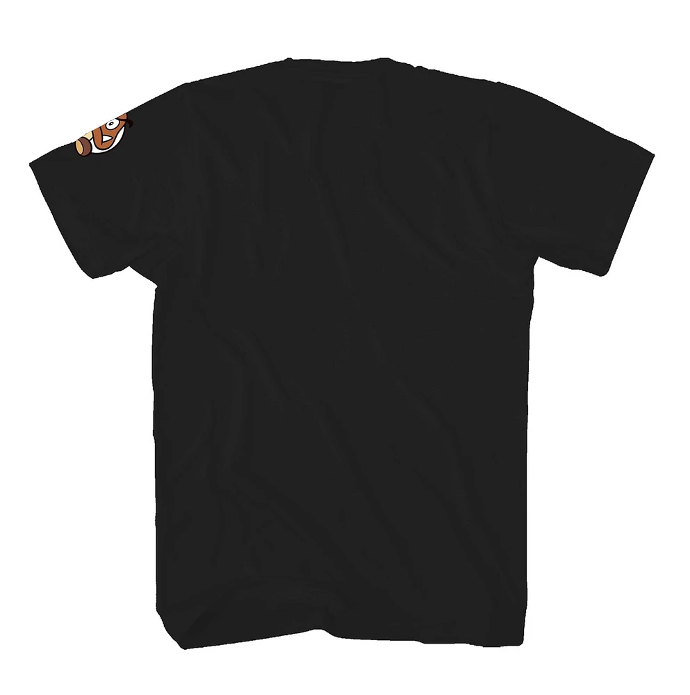 Super Mario: Goomba Noir T-Shirt