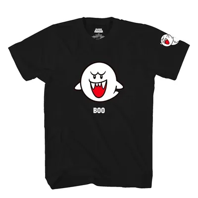 Super Mario: Boo Noir T Shirt
