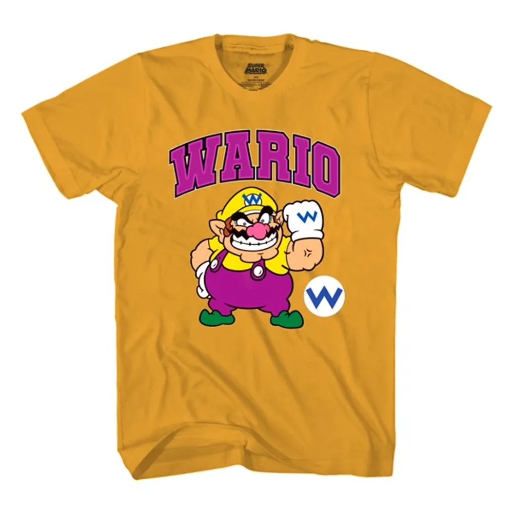 Super Mario: Wario Jaune T-Shirt