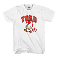 Super Mario: Toad White T-Shirt