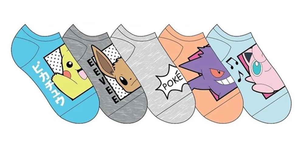 Ladies Pokémon 5 Pack Socks 