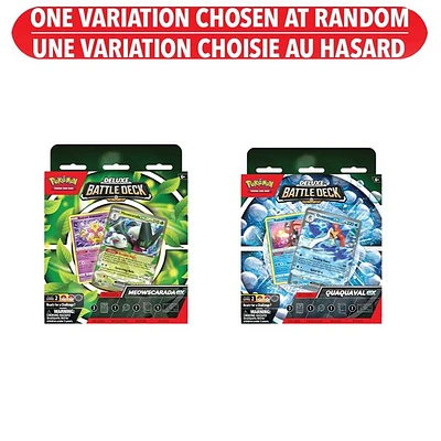 Pokémon Deluxe battle Decks Meowscarada/Quaquaval (Assorted) – One Variation Chosen at Random