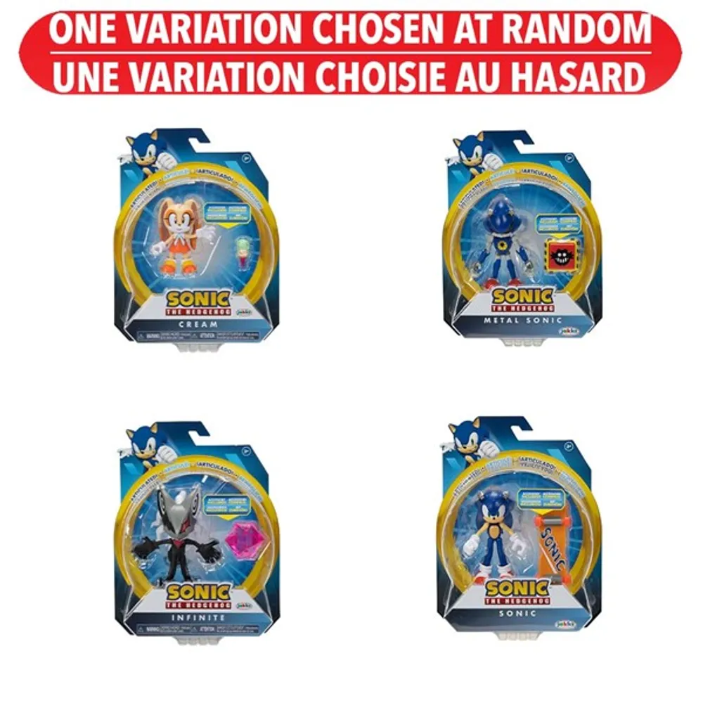 Sonic 4-Inch Figures with Accessory Wave – One Variation Chosen at Random