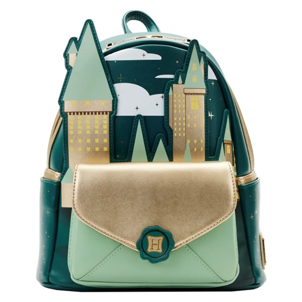 Harry Potter Gold Hogwarts Castle Mini Backpack 