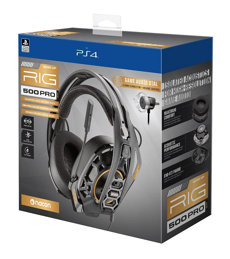 Rig 500 Pro HS Precisely Tuned Stereo Gaming Headset for PS4|PS5 
