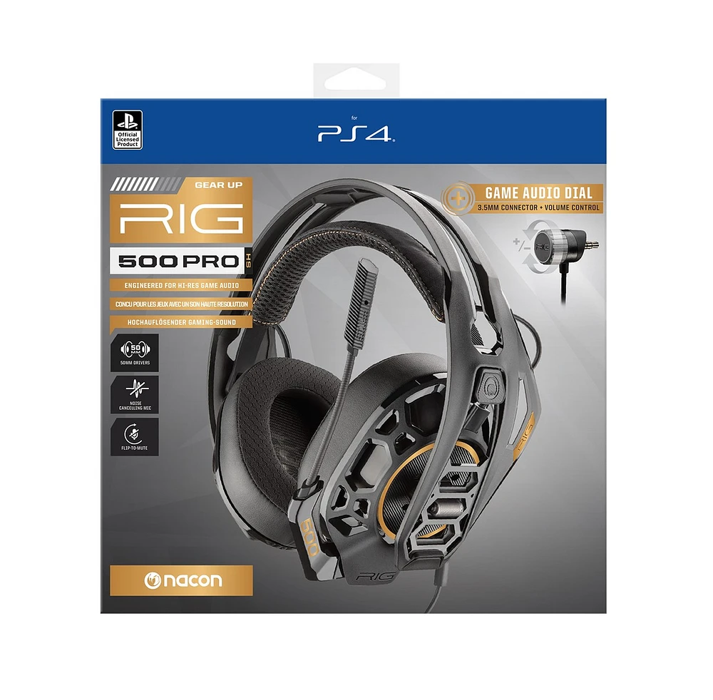 Rig 500 Pro HS Precisely Tuned Stereo Gaming Headset for PS4|PS5 