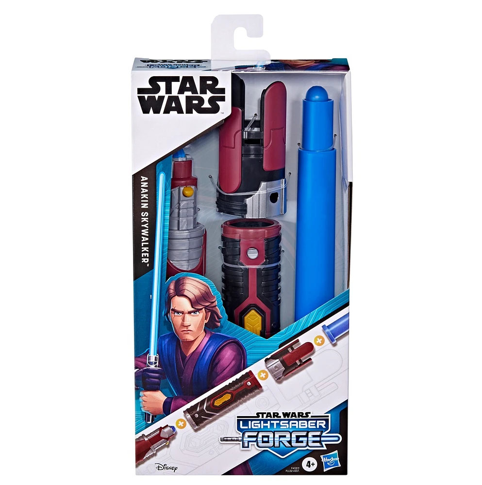 Star Wars Lightsaber Forge Anakin Skywalker Extendable Blue Lightsaber 