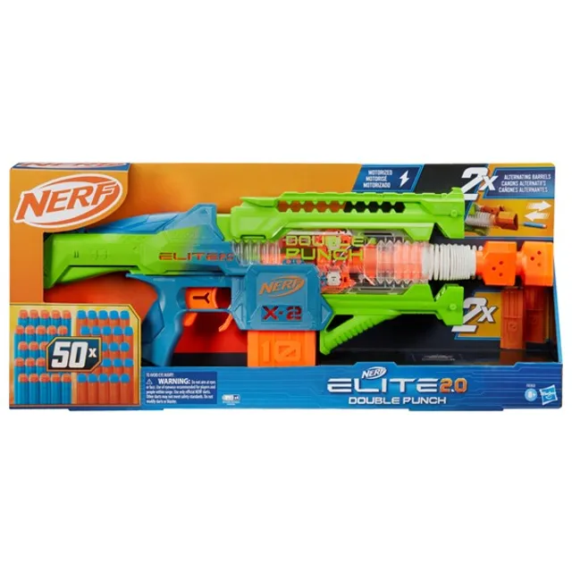 NERF DinoSquad Tricera-Blast Dart Blaster, Break-Open 3-Dart Loading, 12  Official Darts, Dart Storage, Triceratops Dinosaur Design 