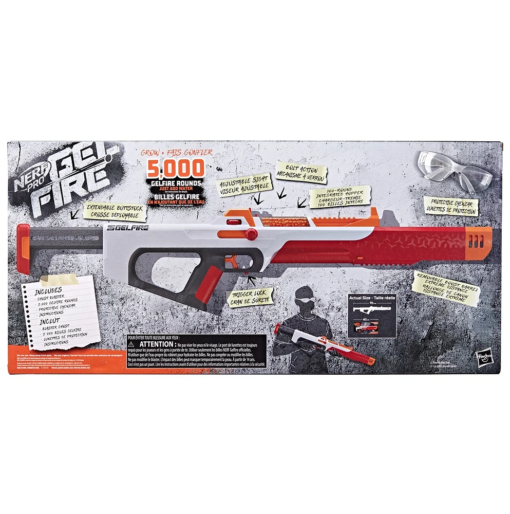 Nerf Pro Gelfire Ghost Blaster, 5000 Gel Rounds 