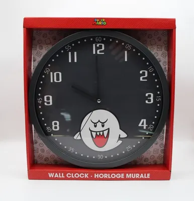 Super Mario: Boo 12" Wall Clock 