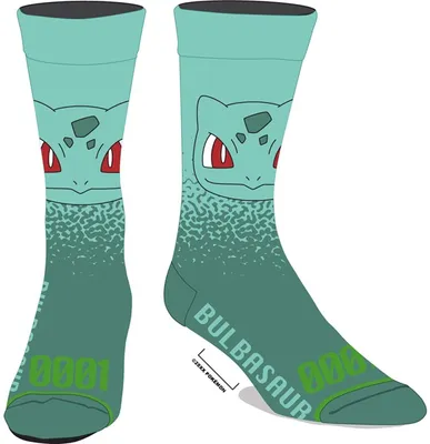 Pokémon: Bulbasaur Green Socks 