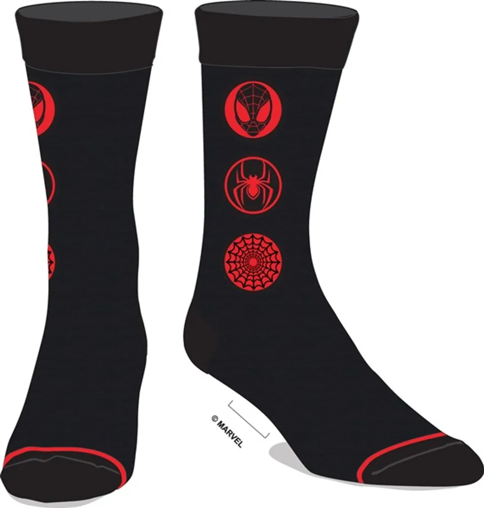 Spiderman Black Socks 