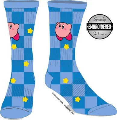 Kirby Checkered Blue Socks 