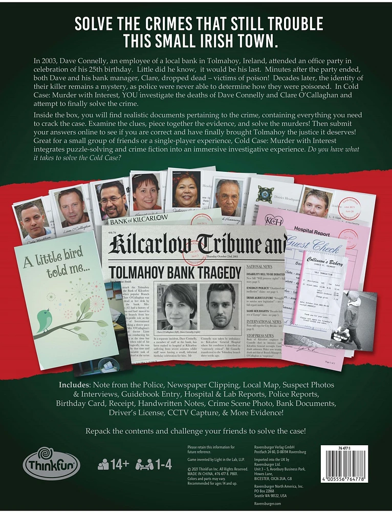 Cold Case: Murder with Interest Boardgame (English) 