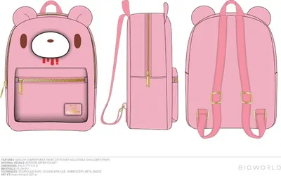 Gloomy Bear Pink Mini Backpack 