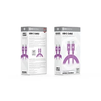 Biogenik USB-C to USB-C Charge 2 Meter Cable - Purple 