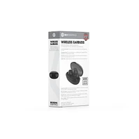 Biogenik Wireless Bluetooth Earbuds with Silicone Ear Tips and Mic - Black 
