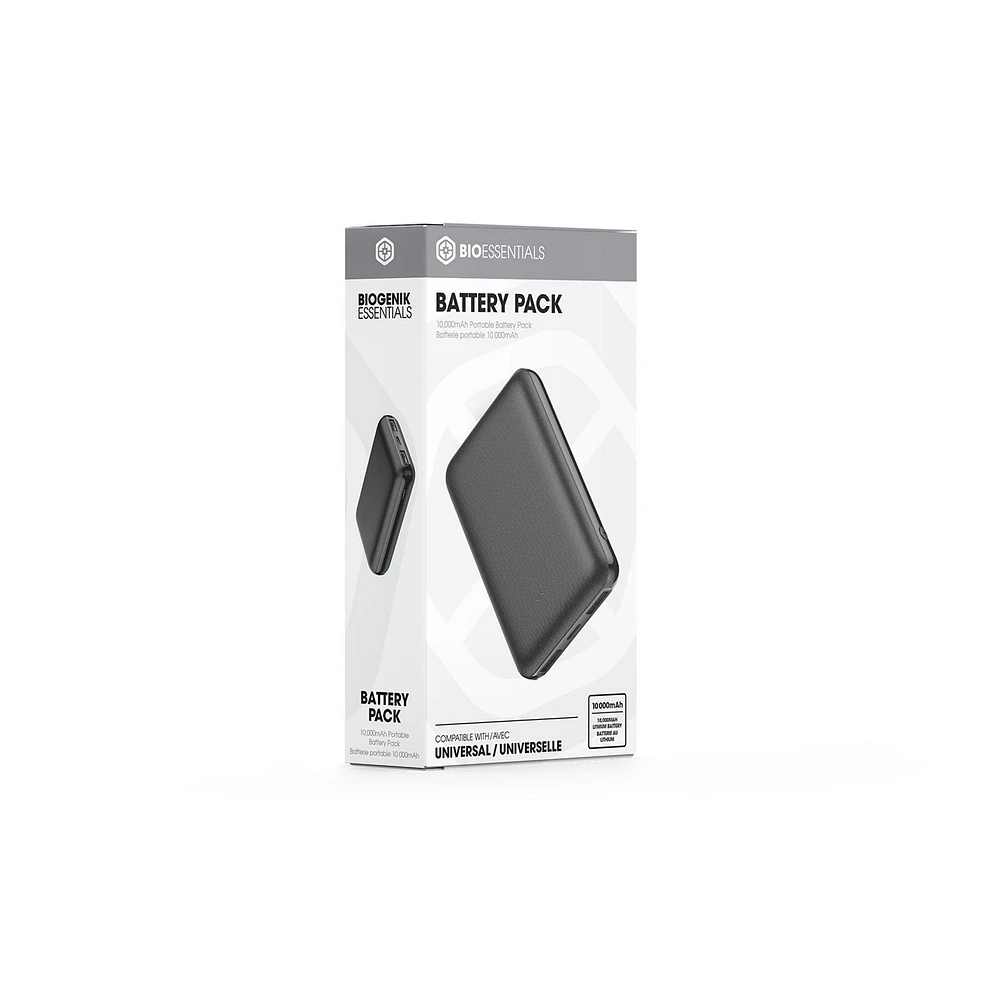 Biogenik 10,000 mAh Portable Battery Pack 