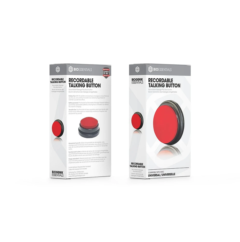 Biogenik Recordable Message Play Back Button 