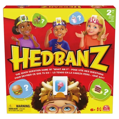 Hedbanz 2nd Edition Picture Guessing Board Game 