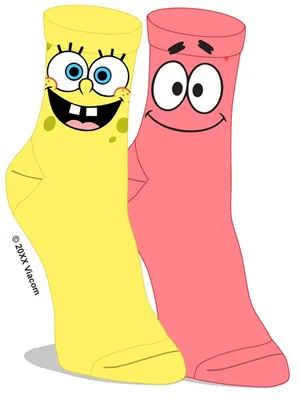 SpongeBob & Patrick Socks 2 pairs 