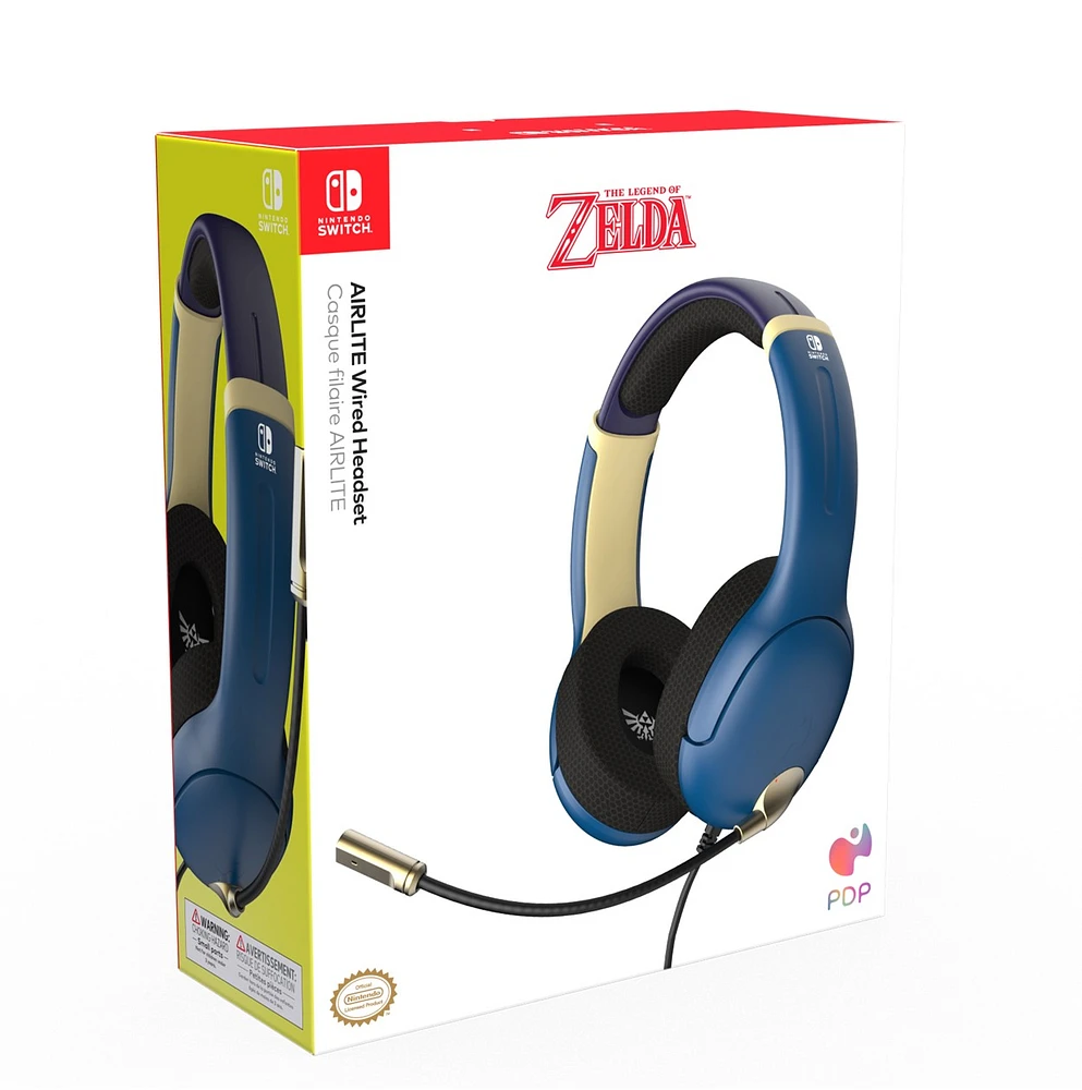PDP Airlite Wired Headset for Nintendo Switch - Brave Blue 