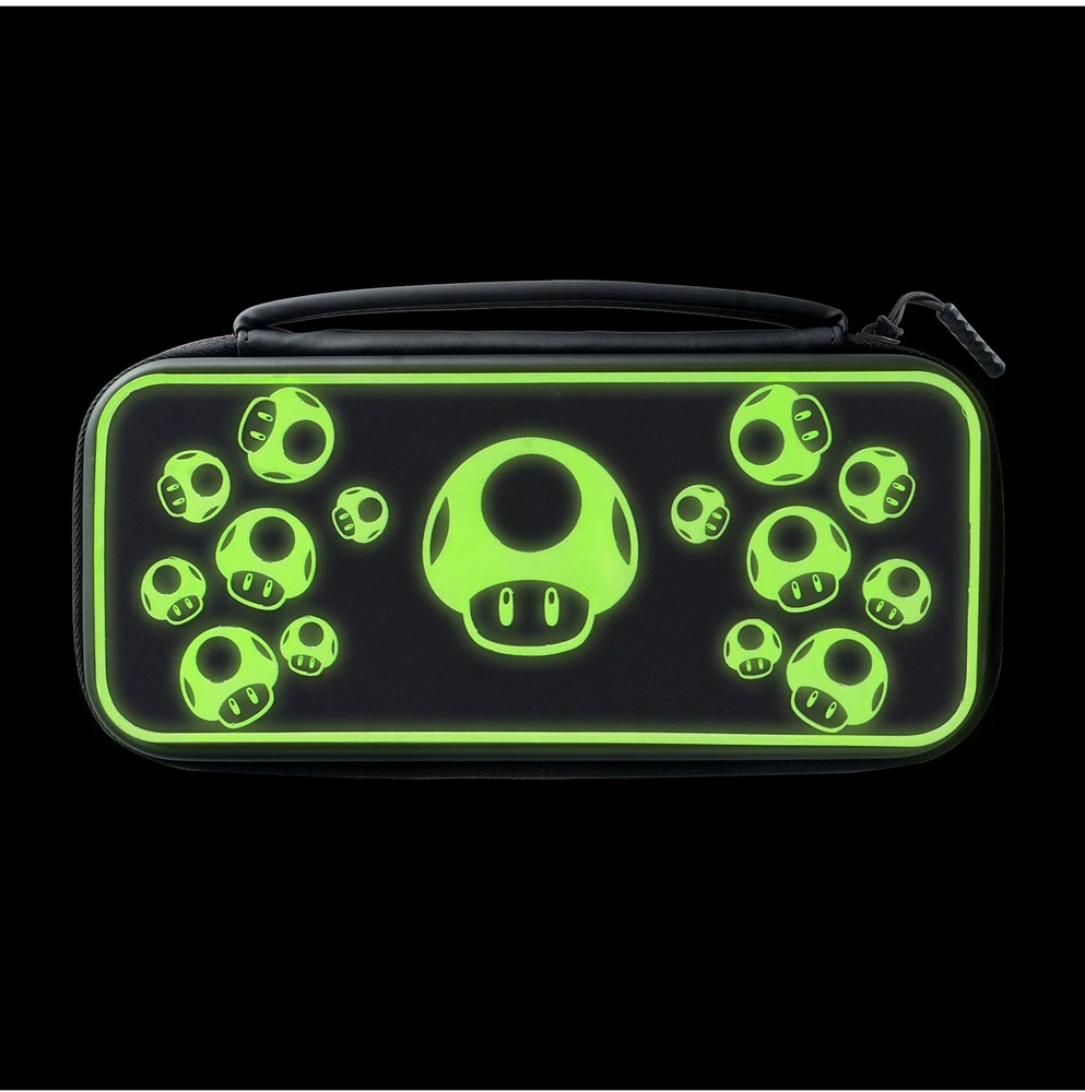 PDP Travel Case Plus GLOW for Nintendo Switch - 1-Up Mushroom 