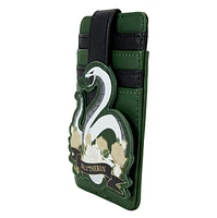 Porte-cartes floral de la maison Serpentard de Harry Potter 