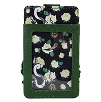 Porte-cartes floral de la maison Serpentard de Harry Potter 