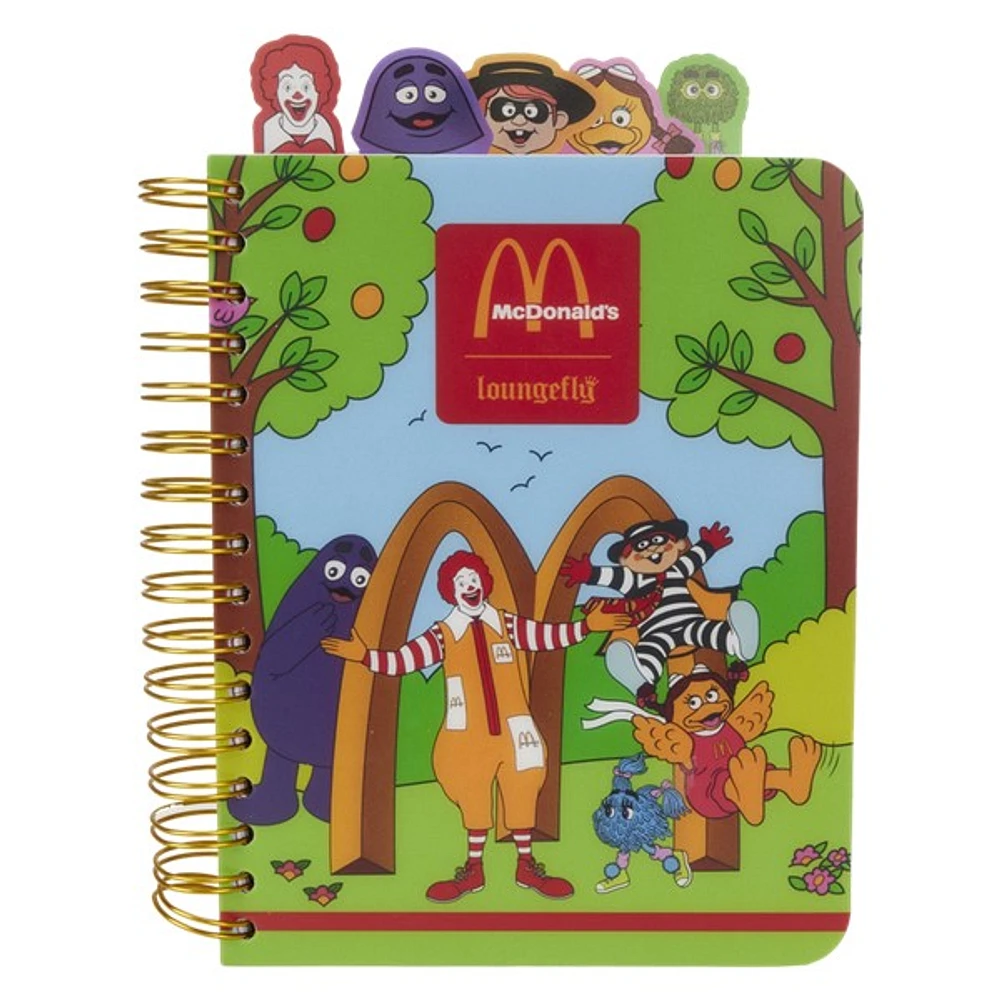  McDonald's McDonaldland Papeterie Journal à onglets en spirale 