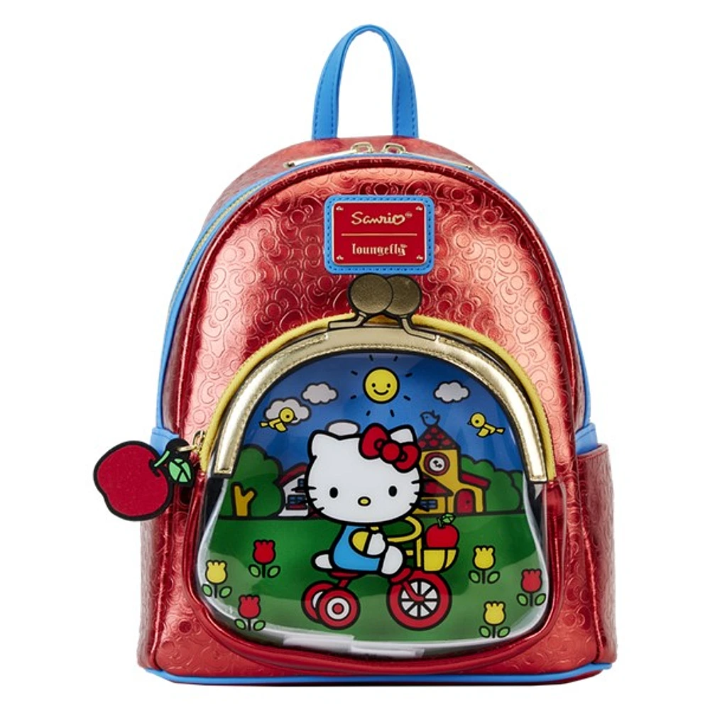 Hello Kitty 50e anniversaire Coin Bag Mini sac à dos métallique 