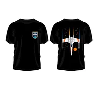 Star Wars X-Wing on Back Black Tee Size