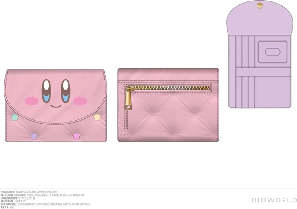 Kirby Big Face Flap Wallet  