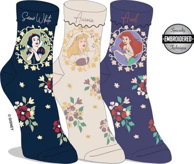 Disney Princess Ladies Socks 3 pairs 