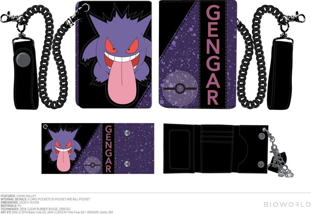 Pokemon Gengar Wallet Chain 