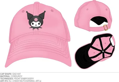 Kuromi Pink Cap 
