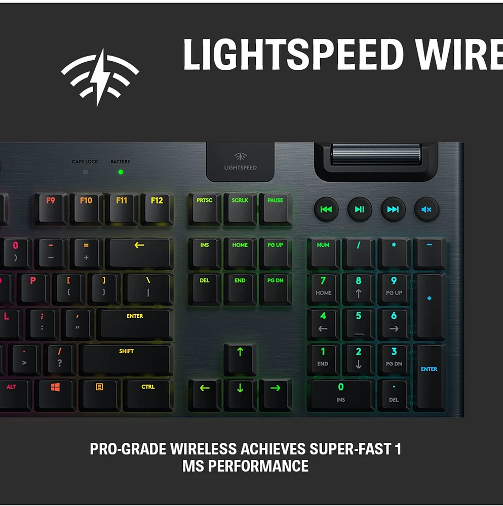 Logitech G915 LIGHTSPEED Wireless RGB Mechanical Gaming Keyboard 