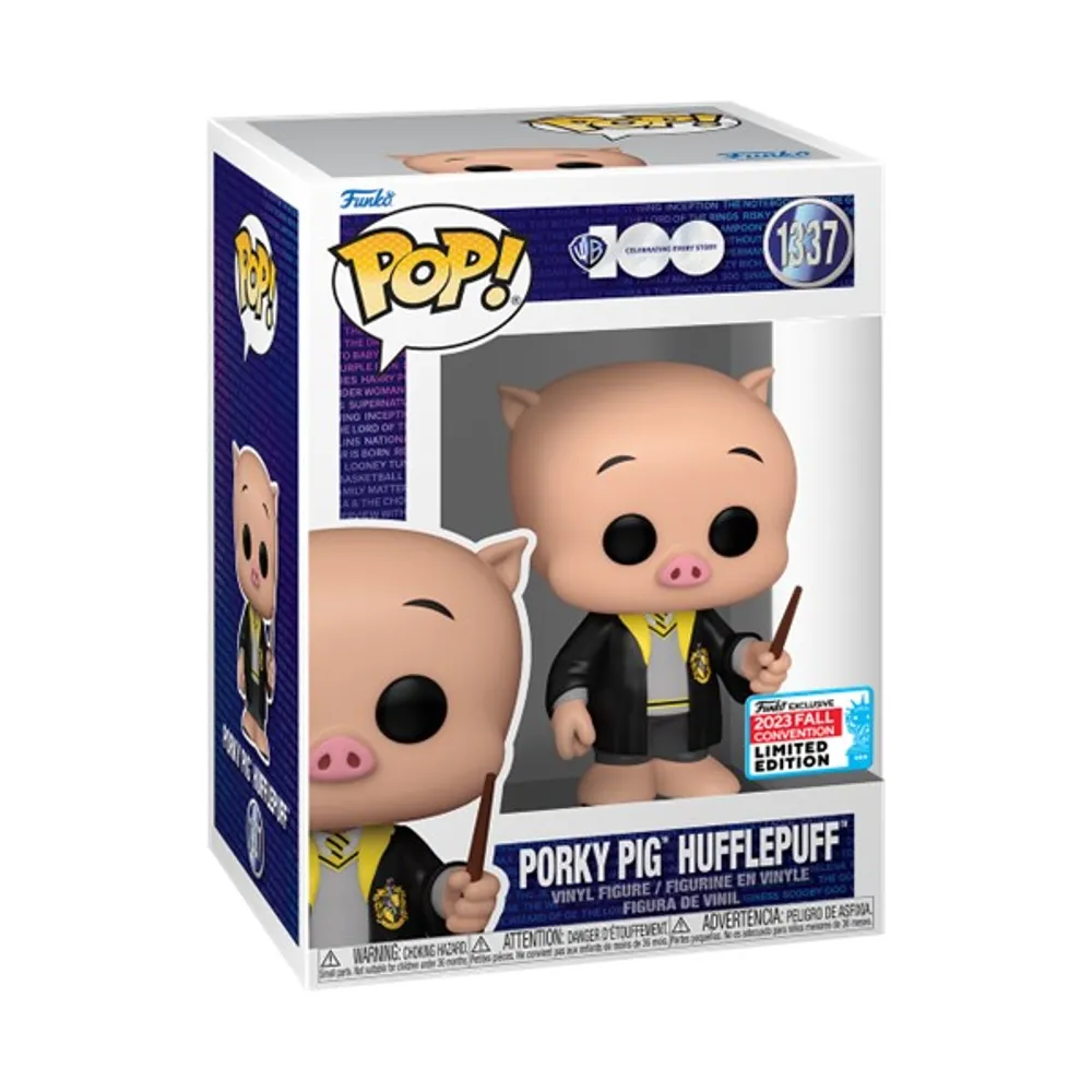 POP! NYCC Looney Tunes Porky Pig Hufflepuff Fall Convention Limited Edition - Web Only