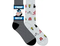 Monopoly Crew Socks 2 Pack 