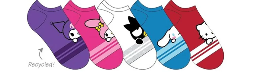 Other Hello Kitty and Friends No Show Socks 5 Pack