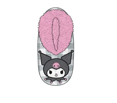 Kuromi Fuzzy Slippers 
