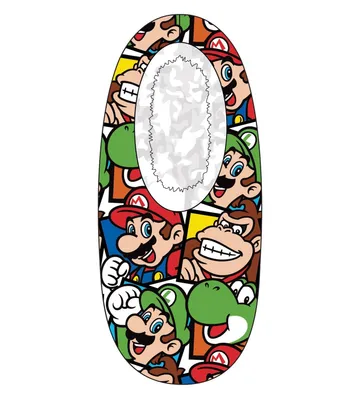 Mario Boys Fuzzy Slippers 