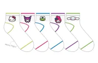 Sanrio Ladies Socks, 5 pairs 
