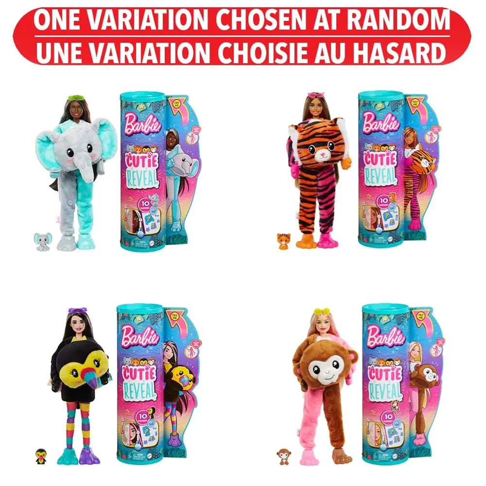 Cutie Reveal Barbie Series Assorted – One Variation Chosen at Random