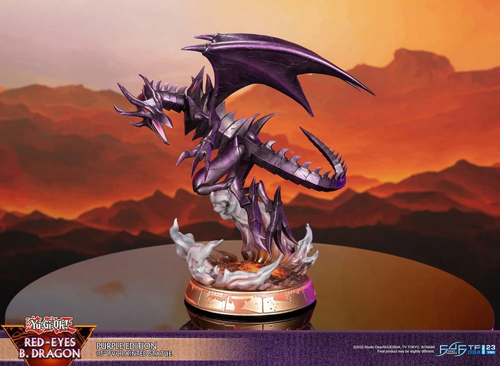 Yu-Gi-Oh! - Red-Eyes Black Dragon Statue Figure (Purple Variant Ver.) 